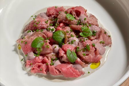 Ростбиф с трюфельным муссом