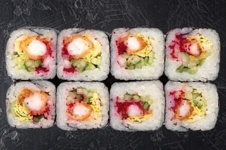 Ла ла ролл креветкой темпура