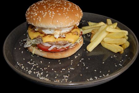 Бургер со свининой