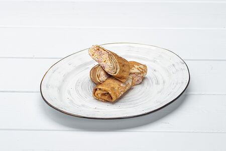 Блины с ветчиной и сыром