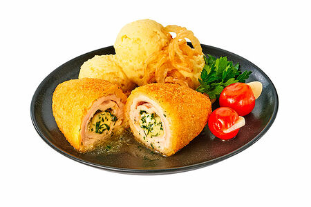 Котлета по-киевски с пюре