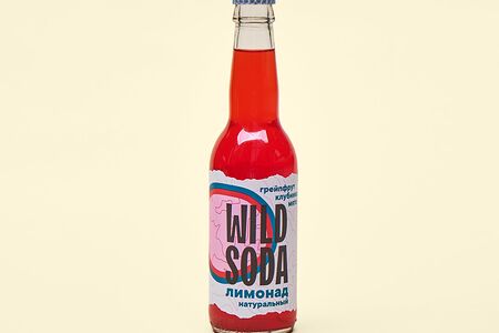 Лимонад Wild soda грейпфрукт-клубника