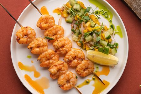 Тигровые креветки гриль