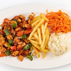 Курица с овощами