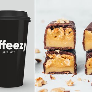 Кофе Раф Сникерс