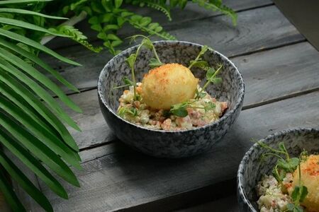 Оливье с говядиной