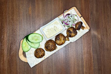 Шампиньоны на гриле