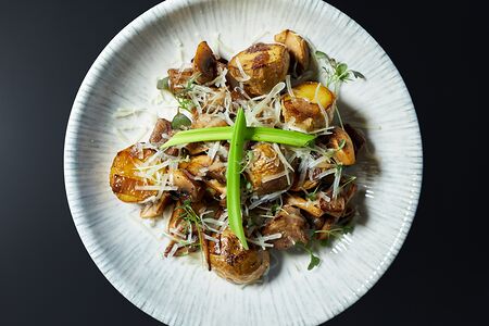 Жереха с языком и картофелем