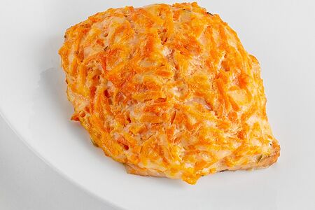 Горбуша запечённая под овощами