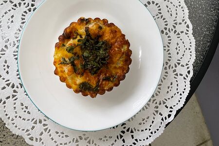 Киш с курицей и грибами