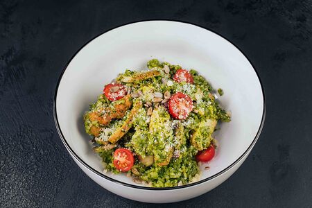 Песто рис с курицей