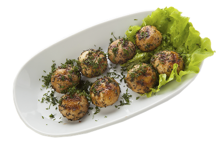 Шампиньоны гриль