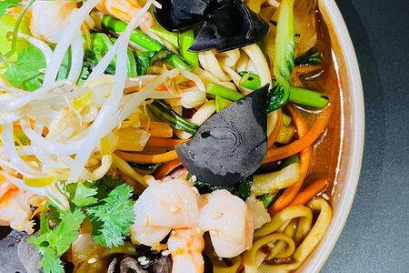 С креветками