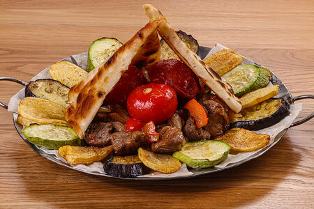 Садж-кебаб из телятины (на 2 персоны)