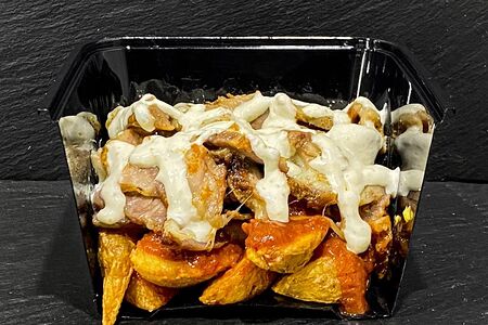 Сочный бокс со свининой гриль