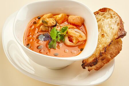 Суп Средиземноморский с морепродуктами