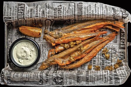 Жареная мойва