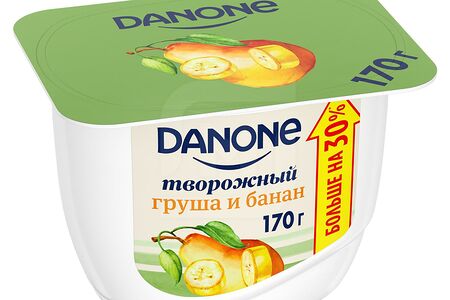 Danone Продукт молочный творож крем Груша-Банан