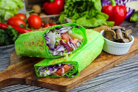 Шаурма Веган с грибами