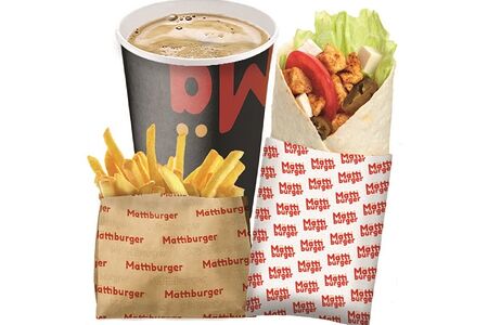 Большое комбо с чикен-роллом барбекю