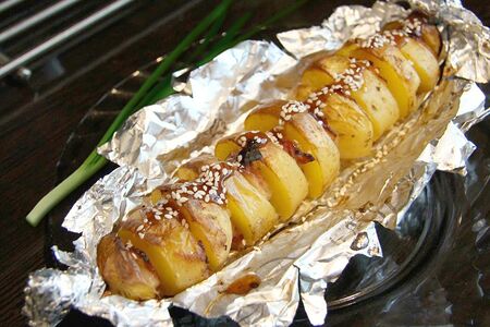 Картофель в сливочно-сырном соусе