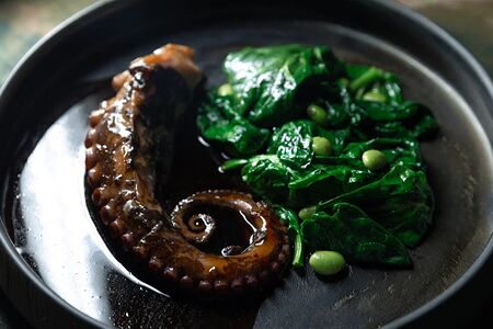 Осьминог с соусом Терияки