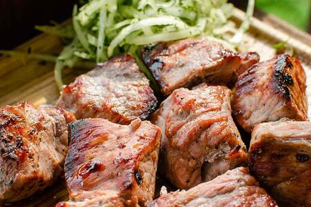 Шашлык из cвинoй мякоти