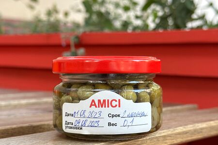 Каперсы в винном уксусе в банке