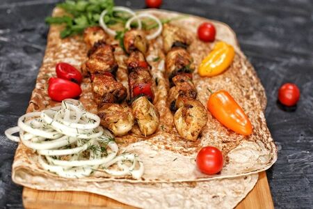 Шашлык из куриного филе