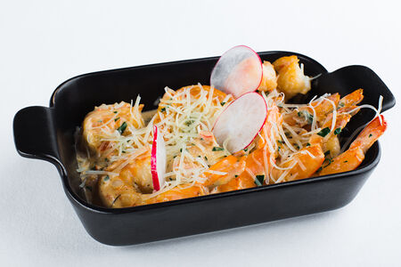 Креветка тигровая жареная в классическом соусе