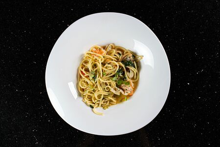 Спагетти с морепродуктами