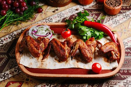 Шашлык из куриных крыльев