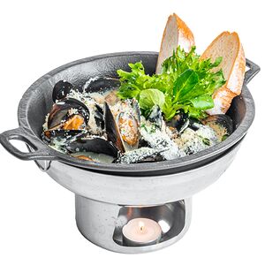 Соте из беломорских мидий