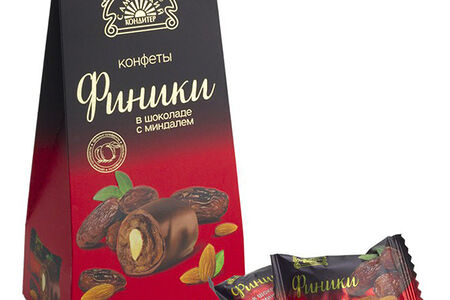 Конфеты финик в шоколаде с миндалем Самарский Кондитер 155г