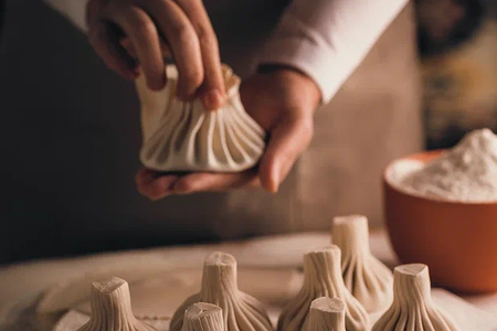 Хинкали с бараниной