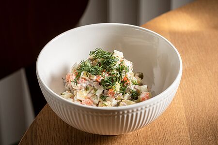 Оливье с говядиной