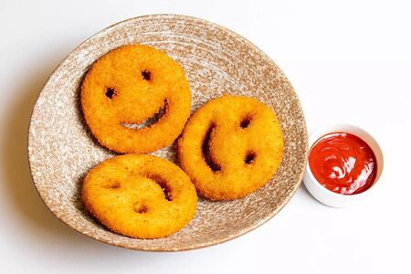 Картофельные смайлики