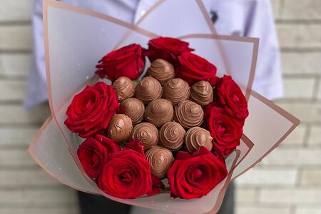 Букет клубники в шоколаде Chocolove