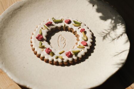 Рождественское печенье с фисташкой