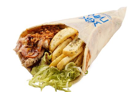 Гирос с цыплёнком BBQ и беконом