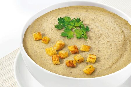 Крем-суп с белыми грибами и шампиньонами