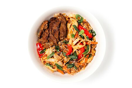 Лапша с говядиной