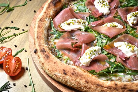 С пармской ветчиной и трюфелем