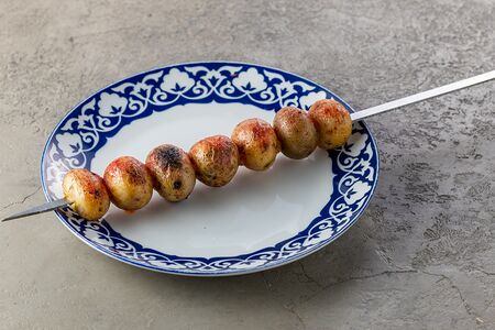 Картофель на мангале