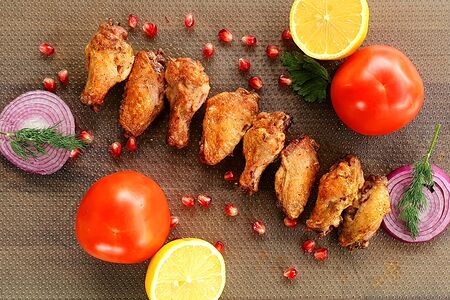 Шашлык из куриных крыльев