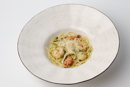 Спагетти с морепродуктами