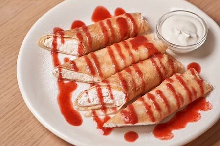 Блинчики с творогом