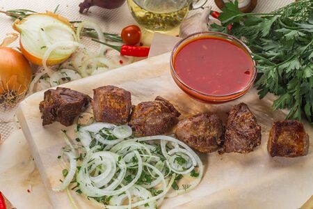 Шашлык из мякоти ягненка