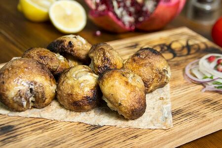 Шампиньоны на углях