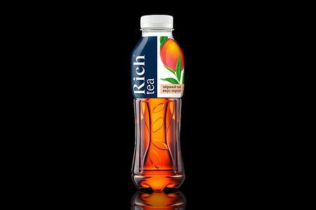 Rich черный чай со вкусом персика 0,5 л